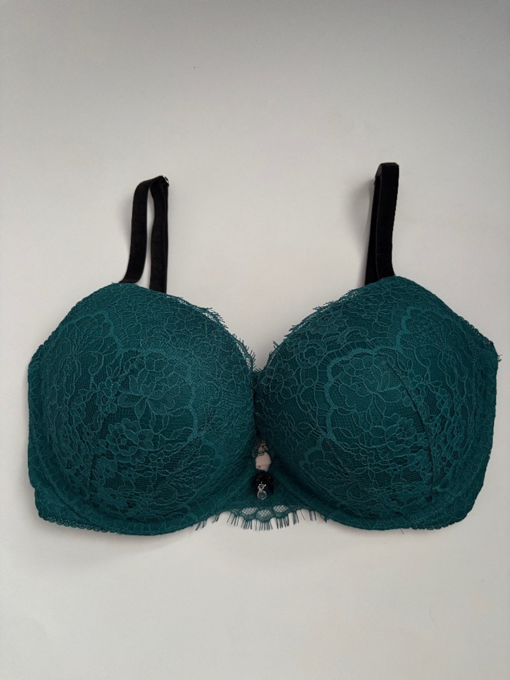 Victoria's Secret Bra Dream Angels Push Up Green Lace Nwt 34DD